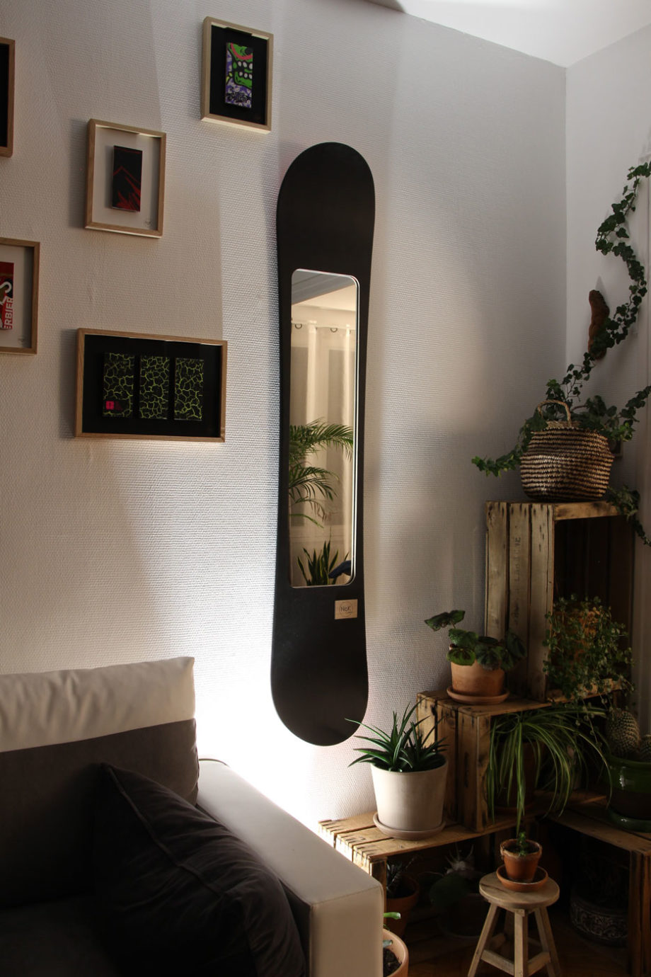miroir nok boards éco-responsable décoration montagne chalet