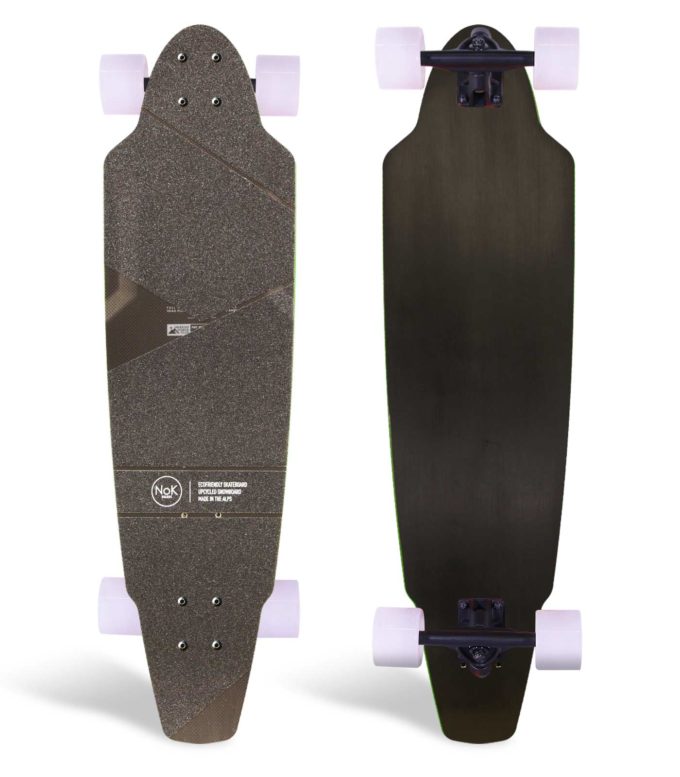 longboard recyclé nok boards made in france fabriqué dans un snowboard recyclé